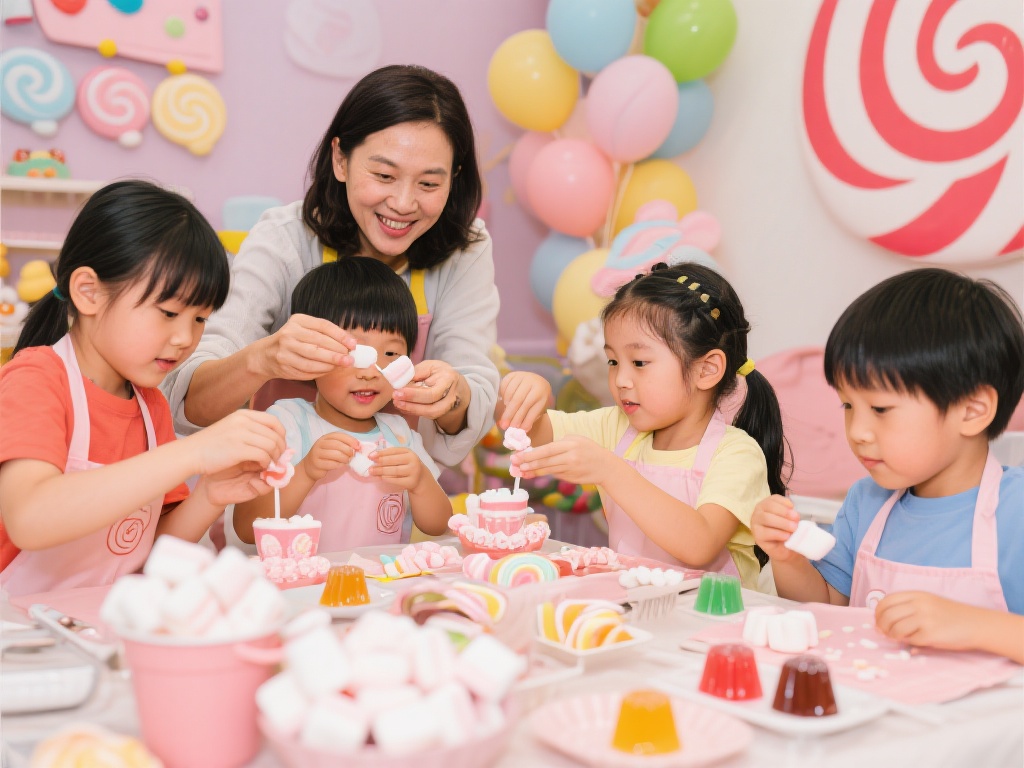 创意糖果亲子派对：梦幻视觉大片全体验