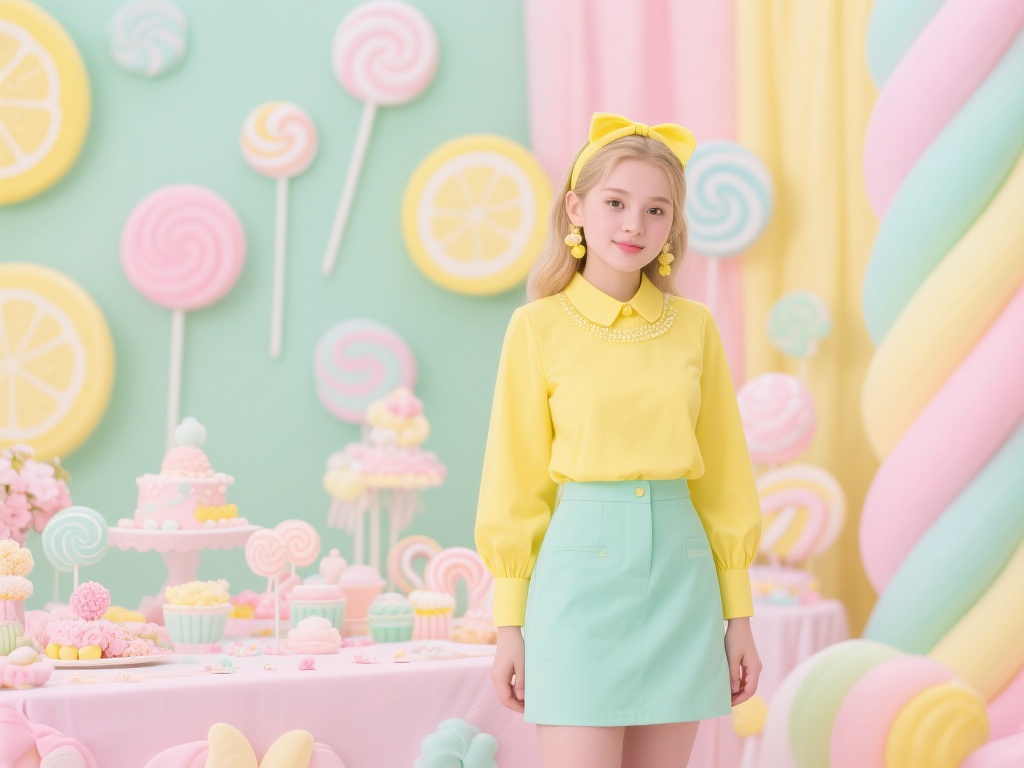 糖果派对主题萌趣娃衣设计灵感分享 糖果派对风格的灵魂离不开色彩。糖果色通常以柔和的马