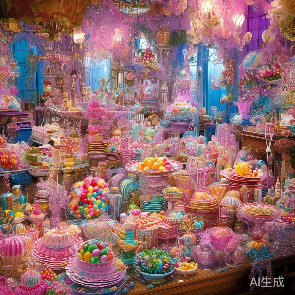 精彩纷呈的糖果派对插画艺术欣赏与视觉盛宴