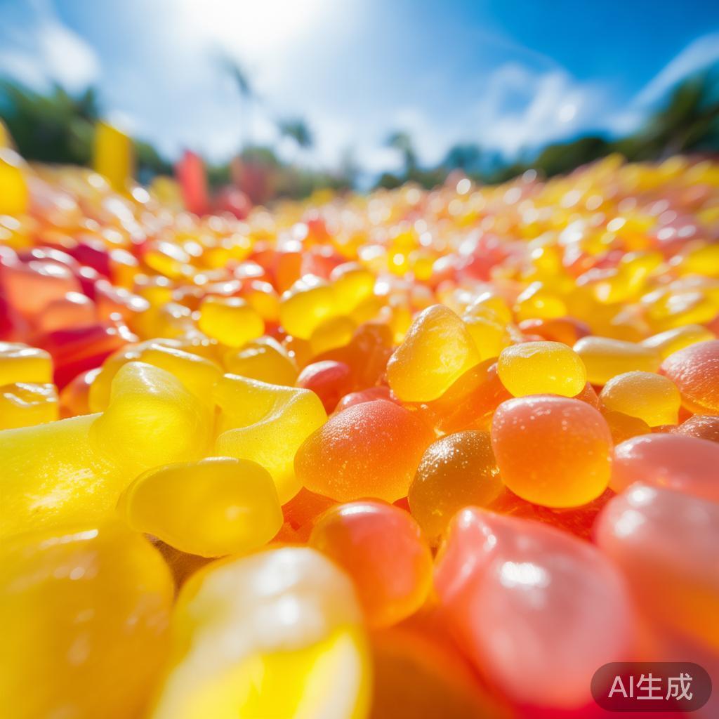 甜蜜诱惑：探索糖果派对中耀眼的黄色糖果迷人魅力